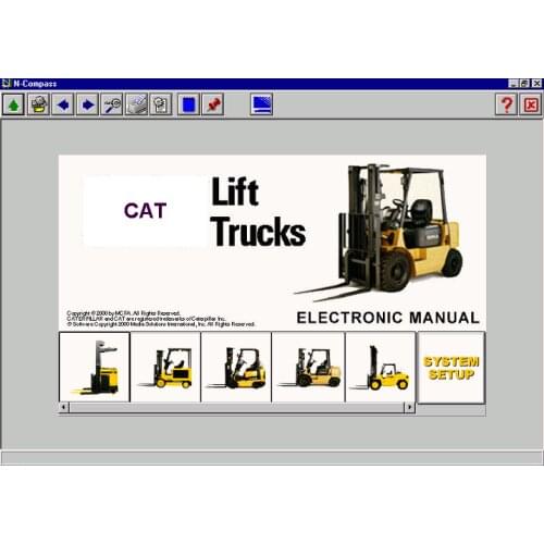 Cat forklift pare parts catalogue 2003 N-Compass