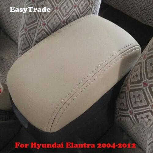 Car Interior Central Armrest Panel Cover Microfiber Leather Case Trim For Hyundai Elantra 2004-2012 Accessories Car Styling