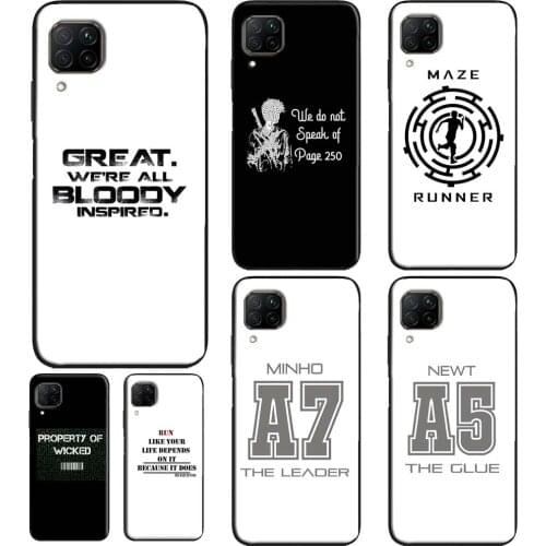 Newt Quotes The Maze Runner Case For Huawei P20 Lite P40 Mate 20 Pro P30 Phone Cover For Huawei P Smart 2019 2021 Z
