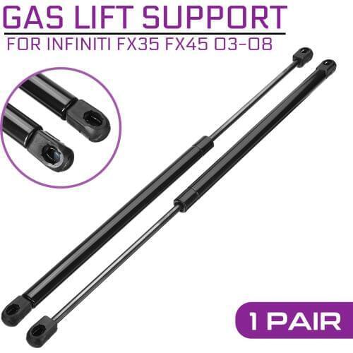 For Infiniti FX35 FX45 2003-2008 Rear Trunk Tailgate Gas Spring Shock Lift Struts Strut Support Rod Arm Bars Bracket
