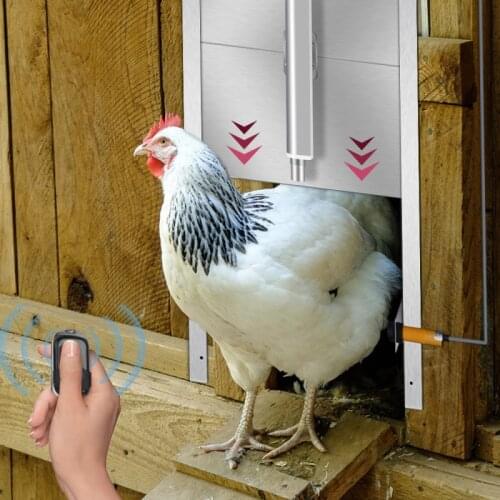 FURONGHUA Automatic Chicken Door Coop Opener Kit Rainproof Outdoor Timer Controller Actuator Motor Power Supply