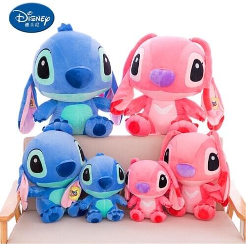Disney stitch 35-80cm large cartoon anime plush toy lilo and stitch & peluche stitch doll large doll children birthday gift