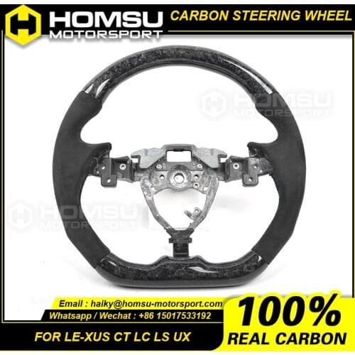 Private custom carbon fiber car steering wheel for lexus CT LC LS UX for all car models carbon fiber car steering wheel