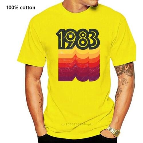 T-shirt Novelty Cool Tops Men Short Sleeve Tshirt 1983 Shirt