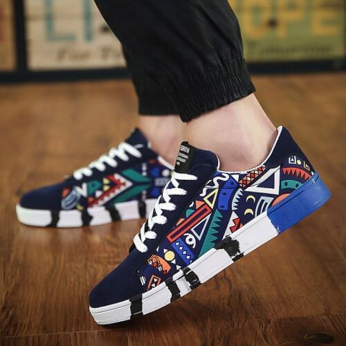 2020 Spring New MenS Casual Shoes Tide Shoes Canvas Shoes Sports Tide Male Student Board Shoes Hip-Hop Shoes