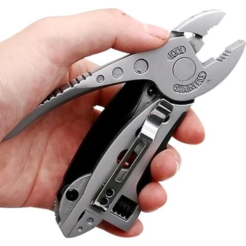 Multitool Pliers Pocket Knife Screwdriver Set Adjustable Wrench Hike Hunt Survive Kit Multi-Fucntion Spanner Mini Hand Tool