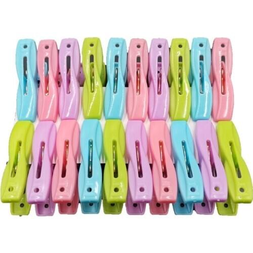 New 20 Plastic Windproof Clips, Multi-Function Drying Clips, Drying Quilts, Clothespins, Hangers, Clips