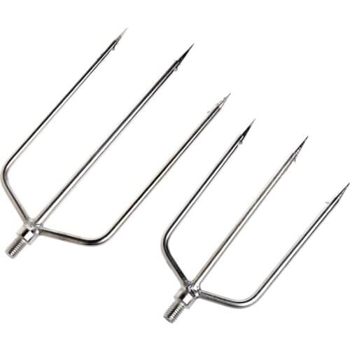Stainless Steel Prong Harpoon Fish Fork Fishing Ice Breaker AccessoryTackleTool