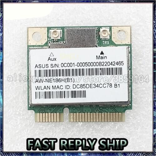 SHELI FOR ASUS AzureWave AW-NE186H AR9485 AR5B125 Half Mini Pci-e 150Mbps Wireless Wlan Wifi Card