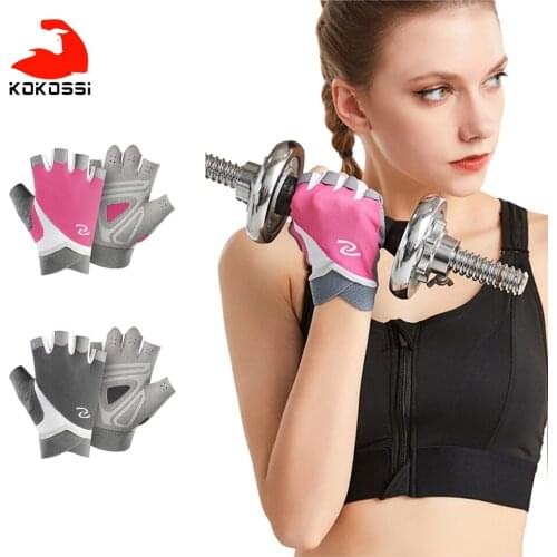 KoKossi Sports Gloves Half-finger Breathable Soft Fitness Cycling Gloves Dumbbells Fitness Equipment Accessories Hand Protection