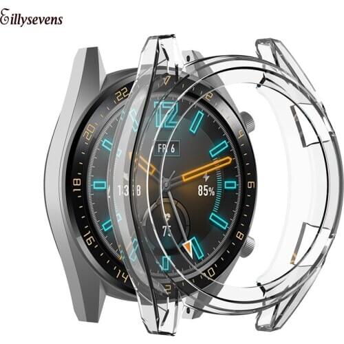 TPU Smart Watch Screen Protector Bumper Watch Frame Case Cover for Huawei Watch GT /Active 46mm Watches Accessories