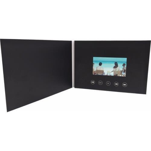 4.3inch black and white Video Brochure Cards for Presentations blank Digital Advertising Player 4.3 inch Screen Video booklet