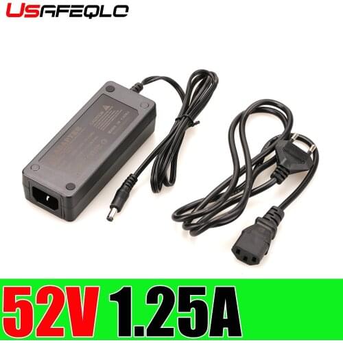 High Quality AC110V-264V 47-63Hz Converter Adapter to DC 52V Power adapter supply DC52V 1.25A dc 5.5*2.5/2.1mm