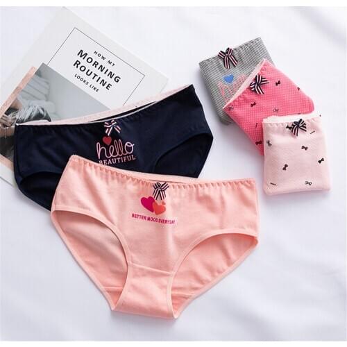 Ladies'thongs, buns, bow ties, panties, cotton panties T863