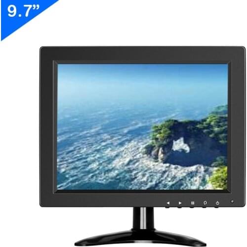 ZHIXIANDA 9.7 10 Inch IPS 1024*768 With BNC HDMI AV VGA USB Input Car CCTV DVR Microscope LCD Monitor Display