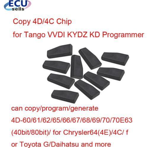 10PCS X 4D 4C G /46 / ID48 /Chip for KD-X2 KD Chip Blank Copy Car Key Chip for KD-X2 / Tango /H618Pro Programmer/ VVDI /KYDZ