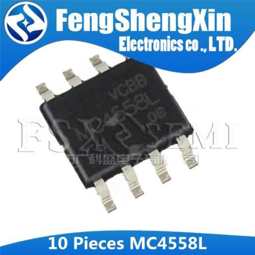 10pcs MC4558L SOP8 MC4558 SOP 4558 SOP-8 Operational Amplifier IC