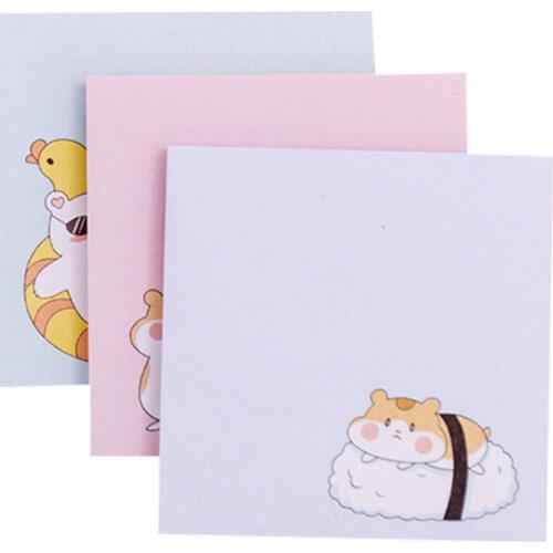 Free shipping 12packs/lot Four Seasons Cartoon White Bear Self-Adhesive Memo Pad School Supplies N Times Sticky Note