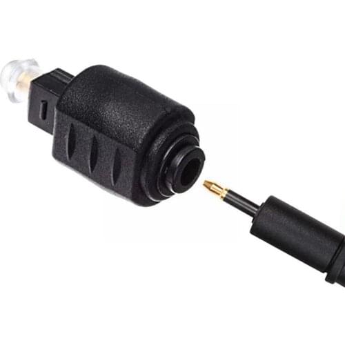 3.5mm Female Mini Jack Plug To Digital For Toslink Cable Fiber Adapter Optical Male For Amplifier Adapter Audio Optical Aud Z9A7