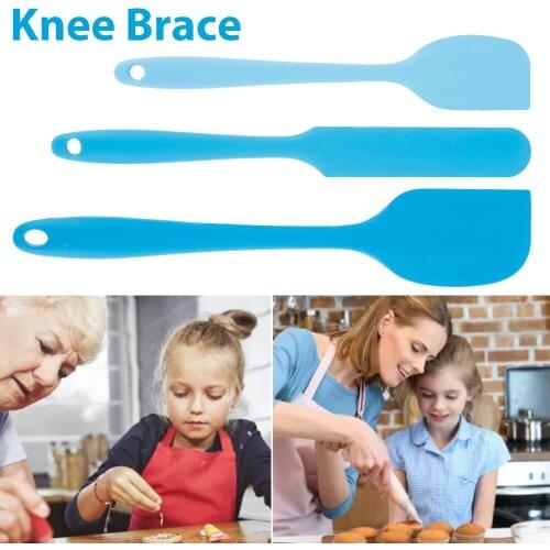 3Pcs Durable Baking Butter Spatula Set Easy Clean Heat Resistant Mixing Cream Scraper Flexible Baking Spatula Kitchen Utensils