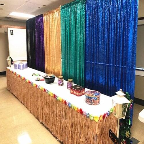 3MX6M 10FTX 20FT Gold Silver Sequins Backdrop Stage Curtain Party Photo Booth Background Wall Decor Sequin Curtains Drape Panels