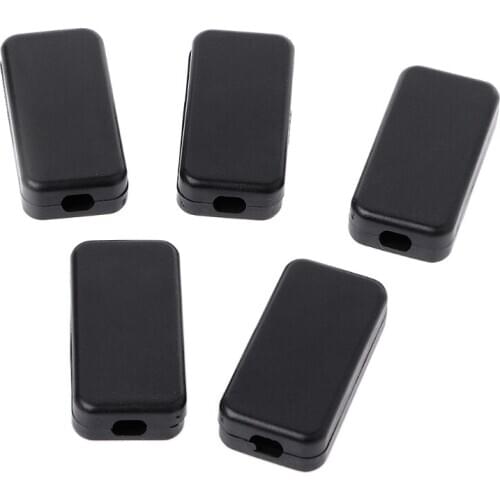 5Pcs Plastic Electronic Project Box Rectangle Black Enclosure Instrument Case DIY 40x20x11mm wholesale