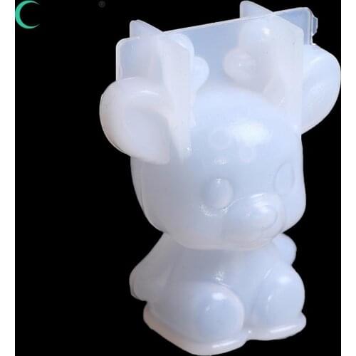 Diy Crystal Epoxy Three-Dimensional 3D Christmas Decoration Mold Three-Dimensional Plum Blossom Christmas Deer Mold