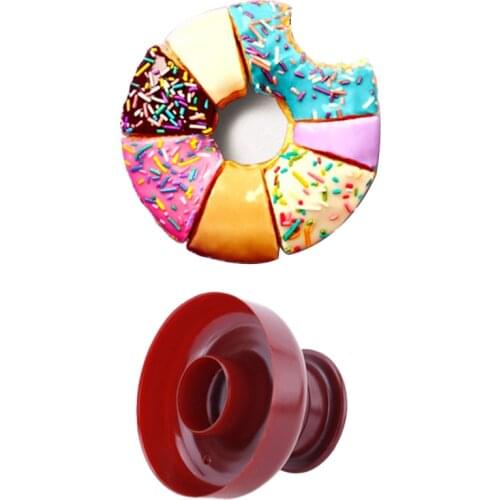 Home Plastic Light Donut Maker Cutter Flower Shape Dispenser Donut Mould Easy Portable Waffle Doughnut Gadget Cake Baking Mat