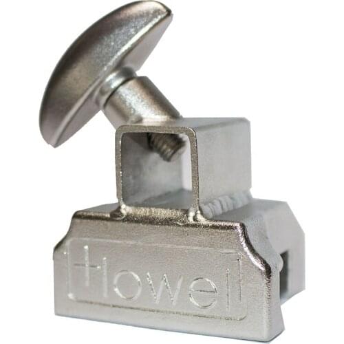 Surgical operating table lateral support clamp side rail square clamp