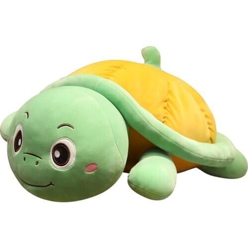 Huggable Cute Tortoise Plush Toy Soft Stuffed Cartoon Sea Animal Doll Nap Pillow Cushion Birthday Christmas Gift For Boys Kids