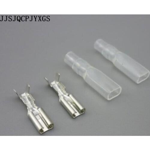 JJSJQCPJYXGS 500sets 2.8mm Crimp Terminal Female Spade Connector Crimping terminals with case
