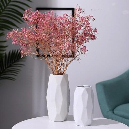 Ceramic White Hydroponic Vase Modern Nordic Creative Simple Home Furnishing Board Room Window Flower Arrangement Ornament Decor