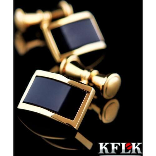 KFLK 2020 Luxury HOT shirt cufflinks for mens Brand cuff buttons Gold Chain cuff link High Quality wedding abotoaduras Jewelry