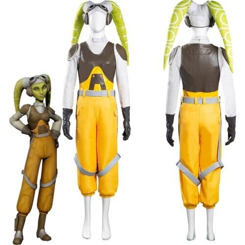 Wars Rebels Hera Syndulla Cosplay Costume Women Vest Pants Outfits Halloween Carnival Suit