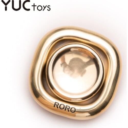 DZ RORO Limited Copper Fidget Spinner 2cm EDC Mute R188 Bearings Metal Senior Advanced Fingertip Gyro Hand Toy for Kids Adults