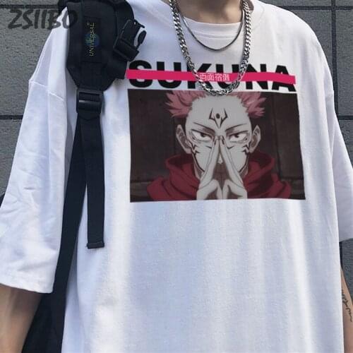 Jujutsu Kaisen Yuji Itadori Mens tshirt Summer Cool Unisex Short Sleeve t shirt Anime Printed Harajuku T-shirt Streetwear Tops