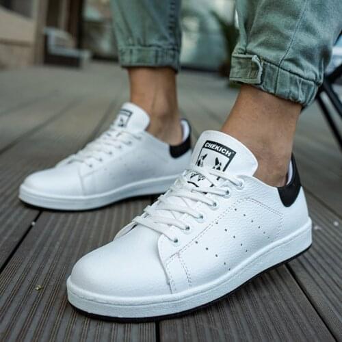 Chekich Sneakers for Men White Faux Leather Spring and Autumn Seasons Casual Laces Wedding Fashion Black Sport Comfortable Lightweight Orthopedic Luxury Vulcanized Shoes Original Canvas Breathable Formal Suits CH977 V1