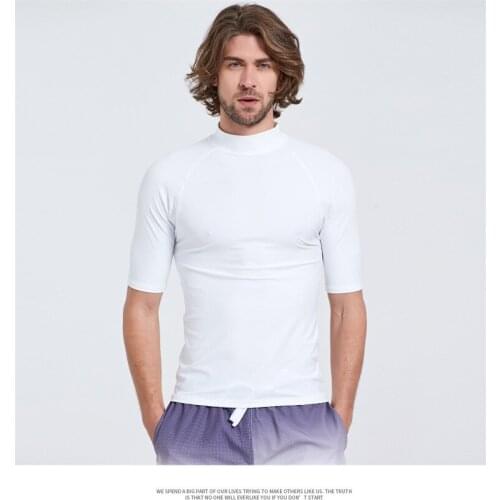 Top Only Wetwuit New snorkeling sunscreen diving mens swimming surf suit spearfishing diving surfing windsurf slim fit