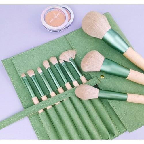 10pcs Cheongna Makeup Brushes Set For Cosmetic Foundation Powder Blush Eyeshadow Kabuki Blending Make Up Brush Beauty Tool
