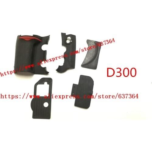 NEW A Set Of Body Rubber 5 pcs Front cover and Back cover Rubber For Nikon D300 D300S Camera Replacement Repair spare parts