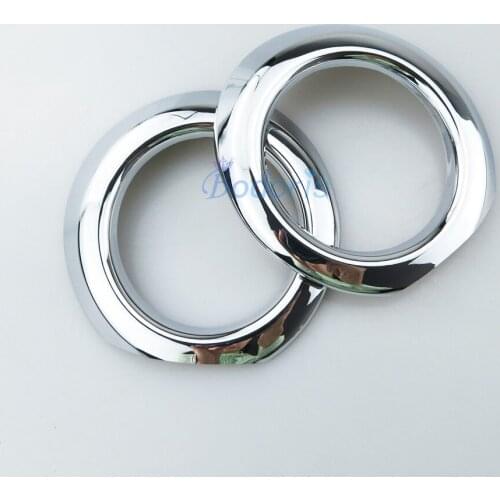 Front Reflector Fog Light Lamp Cover Sticker Decoration Moulding Trim 2016 2017 2018 For ISUZU DMAX D-MAX D MAX Car Accessories