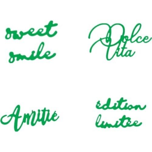 French Words and Phrases Metal Cutting dies 2019 new Craft Dies for Embossing Paper Card making Scrapbooking Decoration