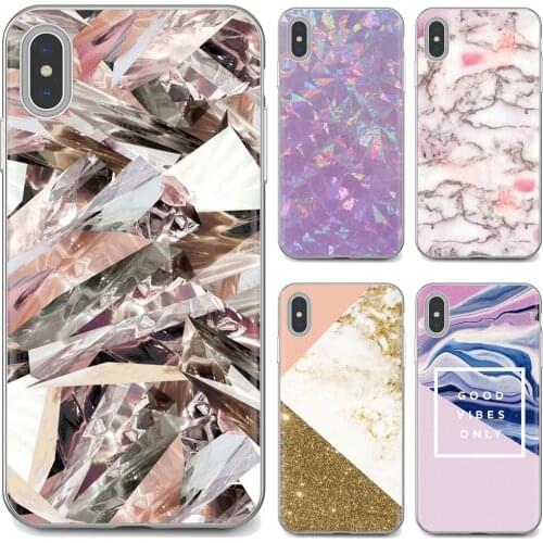Silicone Phone Bag Case For iPhone iPod Touch 11 12 Pro 4 4S 5 5S SE 5C 6 6S 7 8 X XR XS Plus Max 2020 grunge marble pink weird