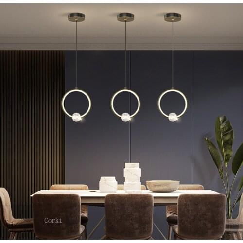 Modern Simple LED Pendant Lights Nodic Dining Room Living Room Hanging Lamp Corridor Cloakroom Stairs Decor Lighitng Fixtures