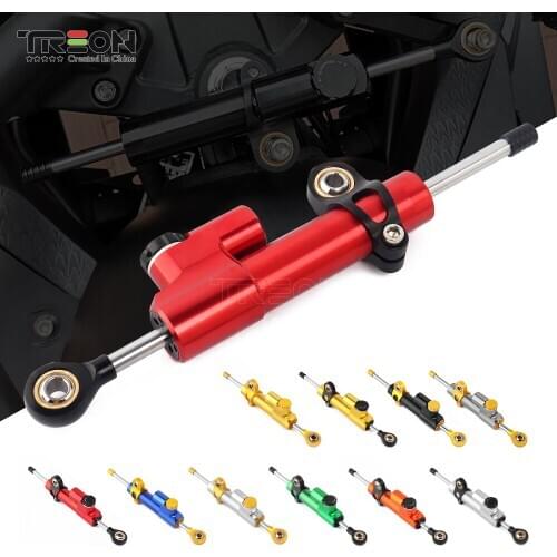 TREON Universal Motorcycle Adjustable Steering Damper Stabilizer For Yamaha MT10 MT 10 MT-10 MT 07 MT-07 MT07 MT09 MT 09 MT-09