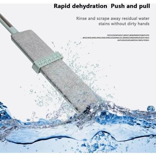 Home rotary mop Flat Mop Free Hand Wash Stainless Steel Handle Spin Mop Office Cleaning Tool Microfiber Pad Kitchen Floor Clean