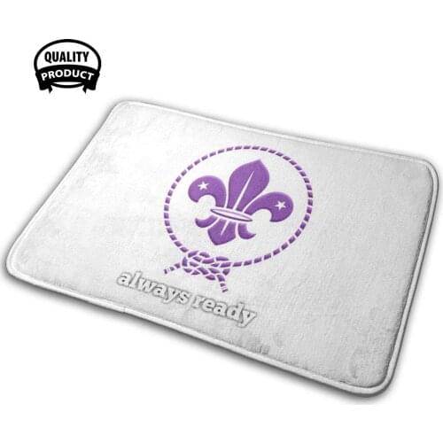 Always Ready Fleur - De - Lis Scouting World Scout Emblem Symbol Soft Interesting Room Goods Rug Carpet Camping Aunt Adventures