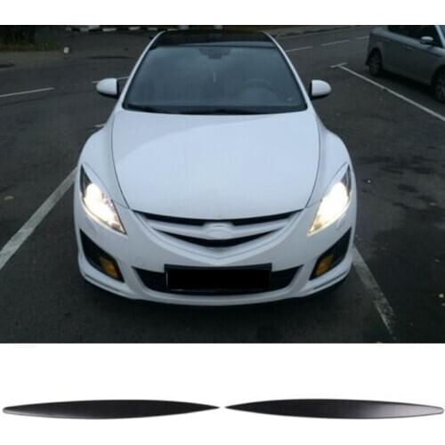 2Pcs Car Eyelids Eyebrows Headlights Covers Eyelash for Mazda 6 GH / Atenza 2008-2012