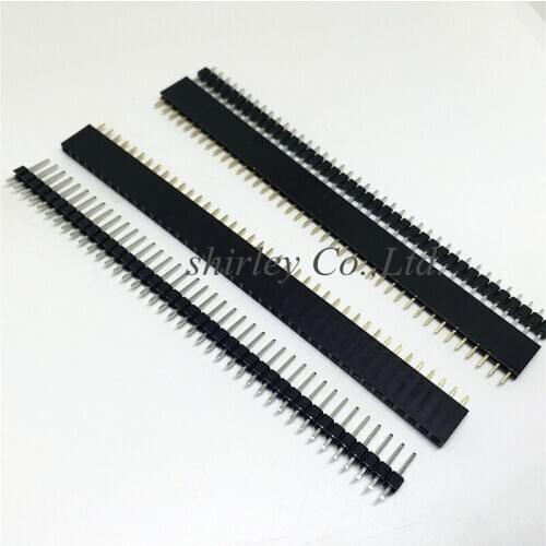 20PCS/Lot 1X40 Pin 2.54mm Single Row Female 10PCS + Male 10PCS Pin Header connector 2.54MM 1*40P