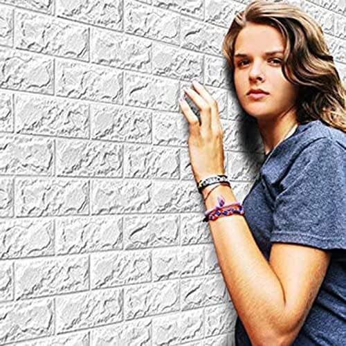 3D Brick Wall Stickers Wallpaper Decor Foam Waterproof Wall Covering Wallpaper For Kids Living Room DIY Background